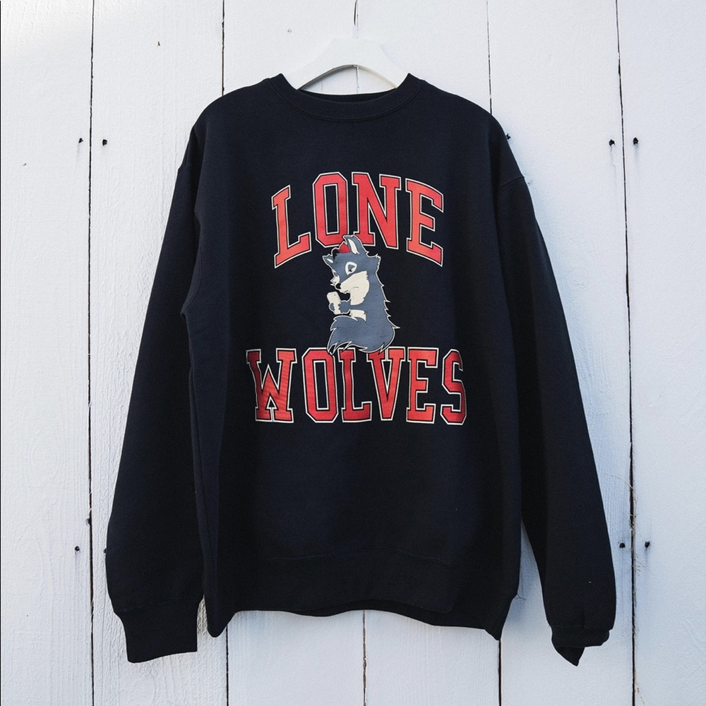 Megan Batoon Lone wolves sweater